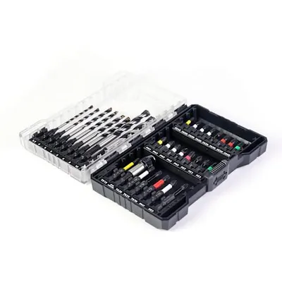 Produktbild von Stroxx Schnellbohrer Impact-Bit Set 31-teilig mit Torsionszone und Schnellwechselhalter