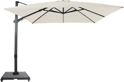Produktbild von AXI Apollo Premium Ampelschirm Rechteckig 300x300 cm in Anthrazit/Beige, Komplettset | Sonnenschirm für Garten / Terrasse mit Aluminium Rahmen |