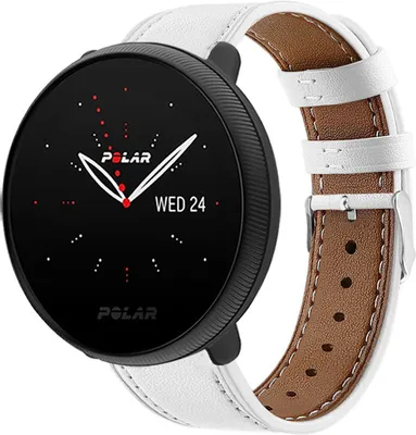 Produktbild von Strap-it Polar Ignite 3 Lederarmband (Weiß)