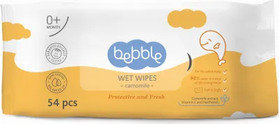 Zdjęcie produktu dla Chusteczki nawilżane rumiankowe 54 szt. / Bebble
