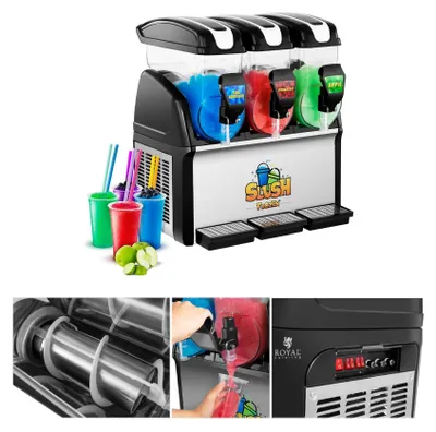 Zdjęcie produktu dla Granitor Dyspenser Urządzenie Do Napojów Slush Granity Potrójny 3X 15L