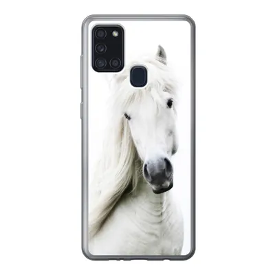 Produktbild von MuchoWow® Handyhülle Schutzhülle Hülle für Samsung Galaxy A21s Pferde - Nutztiere - Mähnen Silikon Softcase Handy Hülle - Hartschale
