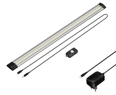 Zdjęcie produktu dla Panel LED podwieszany Siris z zasilaczem, czujnikiem ruchu, płaski, 50 cm, 531 lm, ciepła biel – zestaw 1 sztuka (w zestawie zasilacz)