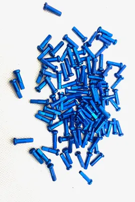 Produktbild von DT Swiss Alu-Nippel 2.0 16mm blau