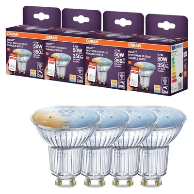 Produktbild von Osram SMART+ GU10 LED – Tunable White 4er-Pack
