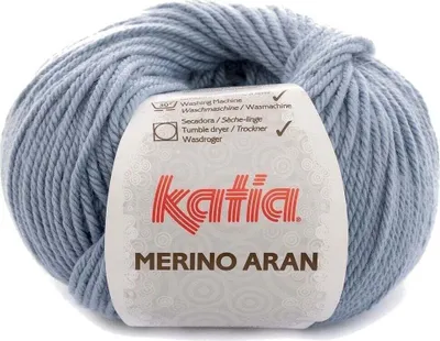 Produktbild von Katia Merino Aran 59 Light Blue Strickgarn