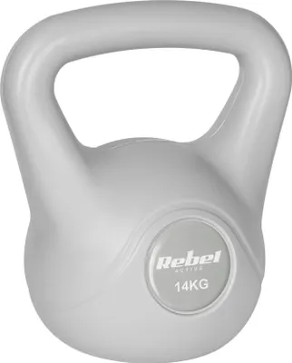 Produktbild von Kettlebell 14 kg Grau - Rebel Active Fitnessgerät