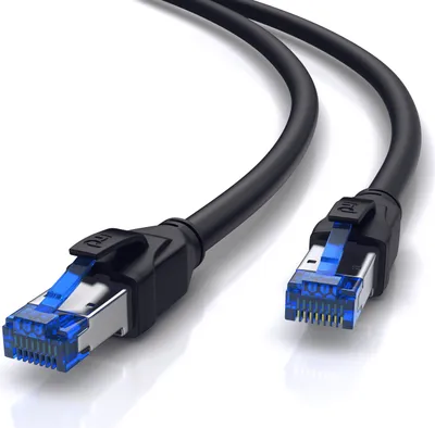 Produktbild von Primewire Patchkabel CAT 8 mit Baumwollummantelung - Gigabit Ethernet LAN Kabel - 40 Gbit/s - S/FTP PIMF Schirmung - Netzwerkkabel - 25m