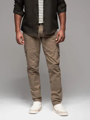 Imagen del producto de Pantalones cargo para hombre, color verde, talla M
