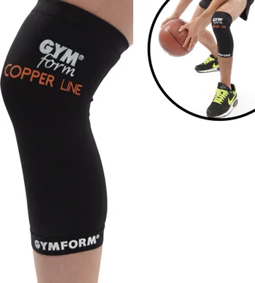 Immagine prodotto di Gymform® Copper Line - Ginocchiera, supporto per il ginocchio, taglia S, bendaggio compressivo in fibre di rame, supporto per il ginocchio - dalla pubblicità televisiva