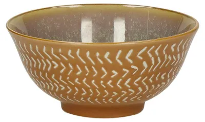Produktbild von Pomax Aritmo Suppenschale aus Porzellan, Beige, Ø 15 x H 7 cm
