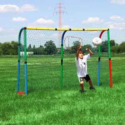 Produktbild von Quadro Tor-Set Erweiterungs-Set mit Netz zum Bau eines Fußballtors (5 Größen), kompatibel mit Quadro-Baukästen – Classic
