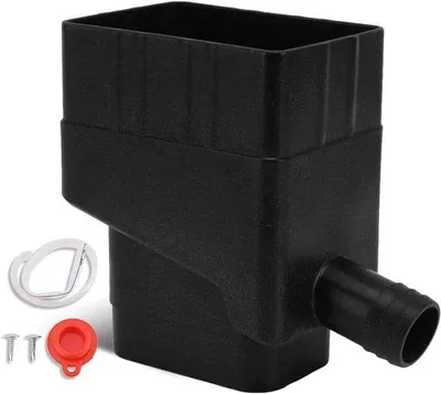 Produktbild von Regenwasser-Ablenk-Set, 1 Stück, schwarz, für Garten