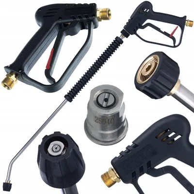 Imagen del producto de Pistola Alta Presion M22 FlatJet – Boquilla Acero Inox | Lanza Reforzada | Para Karcher HD/HDS