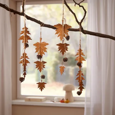 Produktbild von Metallhänger "Herbstblätter", 4er Set