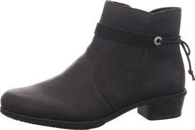 Produktbild von Rieker Damen Stiefeletten Blockabsatz Kurzstiefel Y0782, Größe:38 EU, Farbe:Schwarz