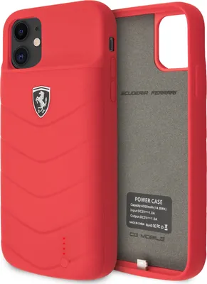 Zdjęcie produktu dla Lekkie etui ochronne Ferrari do iPhone'a 11 – czerwone