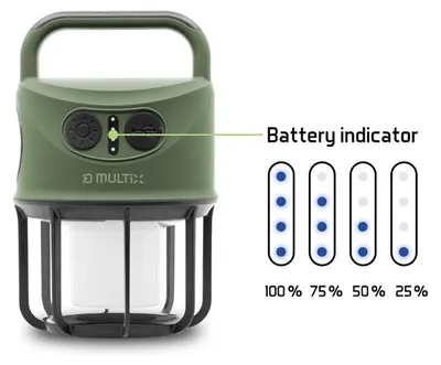 Immagine prodotto di DELPHIN Multix, lampada da campeggio, verde, 101005977