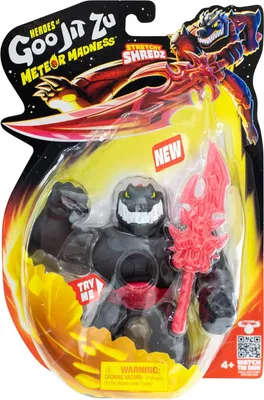 Image de Héros de Goo Jit Zu, Meteor Madness, figurine d'action articulée et extensible, collection Stretchy Shredz
