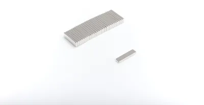 Obrázok produktu pre Neodymové magnety 20 x 5 x 2 mm N38 blokové puzdro - 10 kusov, extrémne silné, magnetické tabule, chladničky, tabule, pre domácich majstrov