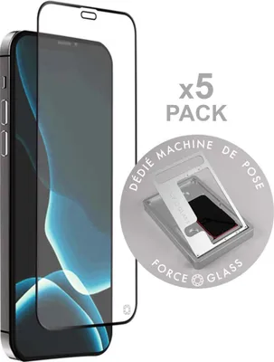 Imagen del producto de Force Glass PACKFGOGIP12PMO, para iPhone 12 Pro Max, color , paquete de 5 unidades