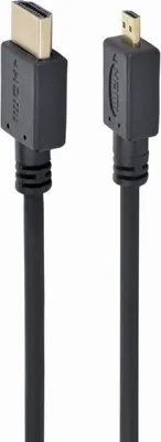 Produktbild von Gembird 1.8m HDMI-M/micro HDMI-M, 1,8 m, HDMI Typ A (Standard), HDMI Typ D (Mikrofon), Schwarz