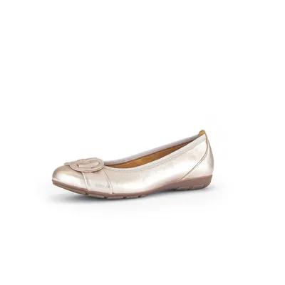 Produktbild von Gabor Damen Klassische Ballerina Satin. Metallic F-Weite 44.163 Grau