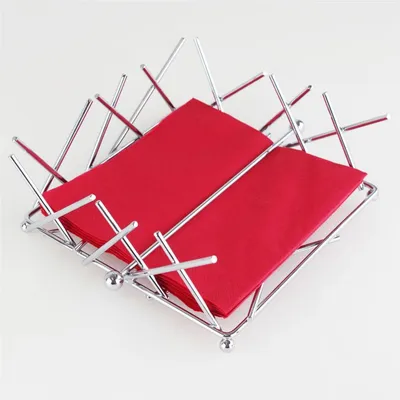 Produktbild von Serviettenhalter Sticks 19x19x7cm Chrom Serviettenbox Serviettenkorb Servietten