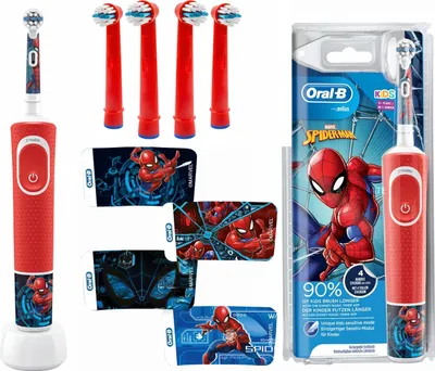 Obrázek produktu pro Sada Zubních Kartáčků Braun Oral-B Vitality 100 Spiderman + Rady