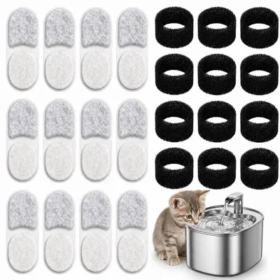 Productafbeelding van Kattenfontein Filters Set van 24 voor Schone Drinkwater