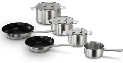 Produktbild von Bosch HEZ9SE060 Kochgeschirrset 6-teilig Edelstahl Antihafteigenschaft