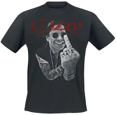 Produktbild von Ozzy Osbourne T-Shirt Herren Middle Finger schwarz M
