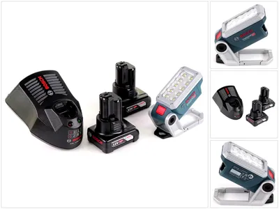 Image de Lampe sans fil GLI 12V-330 DeciLED Bosch + 2 batteries 6,0 Ah + chargeur