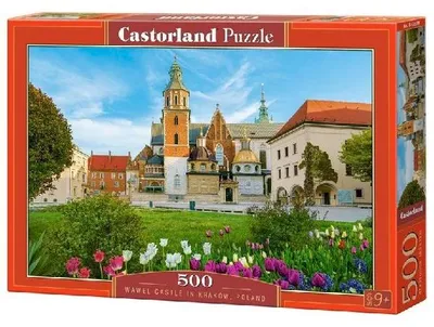 Produktbild von Castorland Puzzles mit 500 Teilen, Motiv: Wawel-Schloss in Krakau, UNESCO-Weltkulturerbe, Polen. Puzzle für Erwachsene, Castorland B-53599