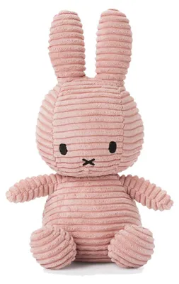 Produktbild von Miffy Cord-Plüschfigur (rosa, 33cm) Kuscheltier Stofftier Hase Plüschtier