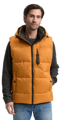 Immagine prodotto di TOM TAILOR, gilet imbottito da uomo con cappuccio removibile