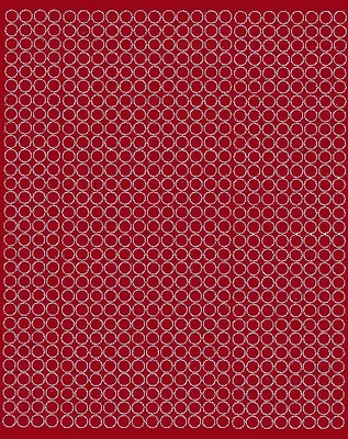 Image de Autocollants ronds, autocollants à points de 7 mm, 720 pièces, rouge foncé, mat