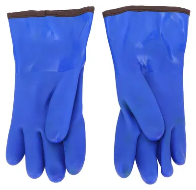 Produktbild von Thermohandschuhe mit Fleecefutter, rutschfest, wasserdicht, für Winterarbeit bis -20 ¡ãC, blau