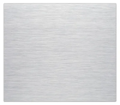 Produktbild von Spritzschutz Herdabdeckplatte Schneidebrett aus Glas Gebürstetes Alluminium 1-Teilig (60x52cm)