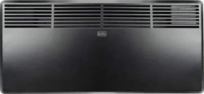 A front view of a Black & Decker ceramic heater.