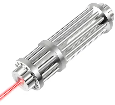 Immagine prodotto di Red laser pointer with rechargeable battery – set with charger and attachments
