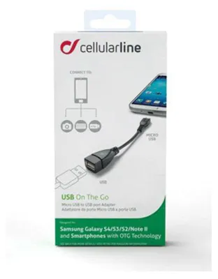 Obrázek produktu pro Cellularline 8018080189357, 0,15 m, Micro-USB B, USB A, USB 2.0, Samec/samice, Černá