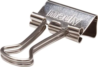 Produktbild von MAUL Foldback-Klemmer mauly® Federstahl Metall 12 Stück 19 mm silber