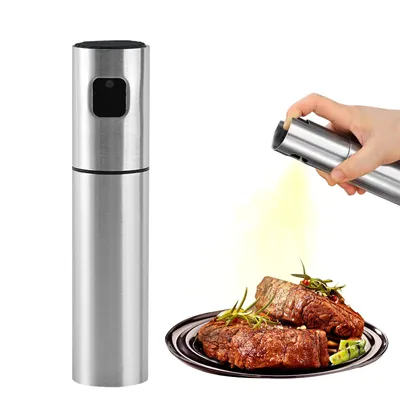 Produktbild von Ölzerstäuber Kochöl Sprühflasche Edelstahl Ölspender Zerstäuber Kochen Grill Ölzerstäuber (100ML)