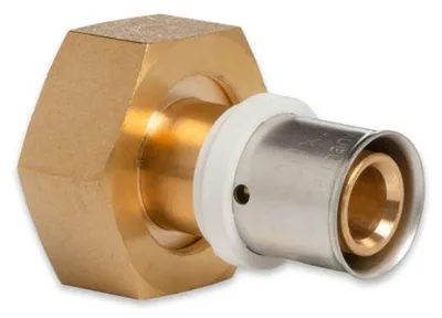 Produktbild von Selfio-Press Aluverbund Pressfitting Übergangsverschraubung Innengewinde 20 x 2 - 1' TH + U Kontur DVGW