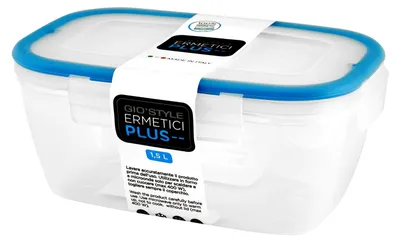 Aufbewahrungsbox rechteckig 1,5 l Polypropylen transparent Clipverschluss