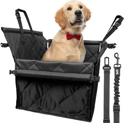 Image de Niche pliable de taille moyenne pour chien avec sangle de sécurité