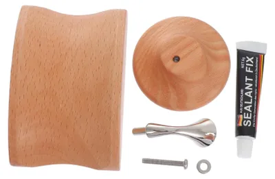 Imagen del producto de Soporte para auriculares de madera de haya (estándar de oficina)