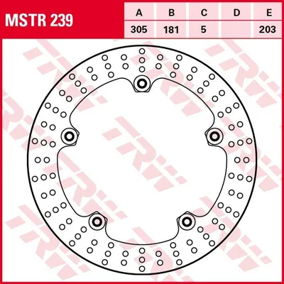 Immagine prodotto di Disco freno TRW Allround Semifloating MSTR239 R850R R21