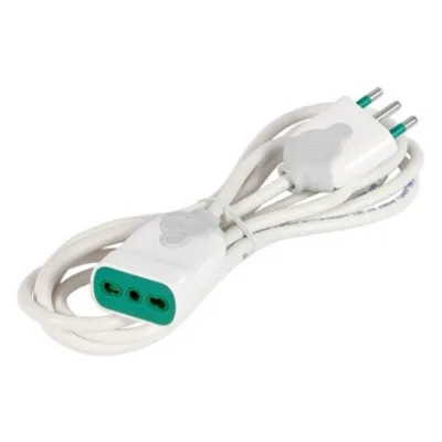 Image de FANTON 92670 Câble de rallonge 3 m 1 sorties AC blanc